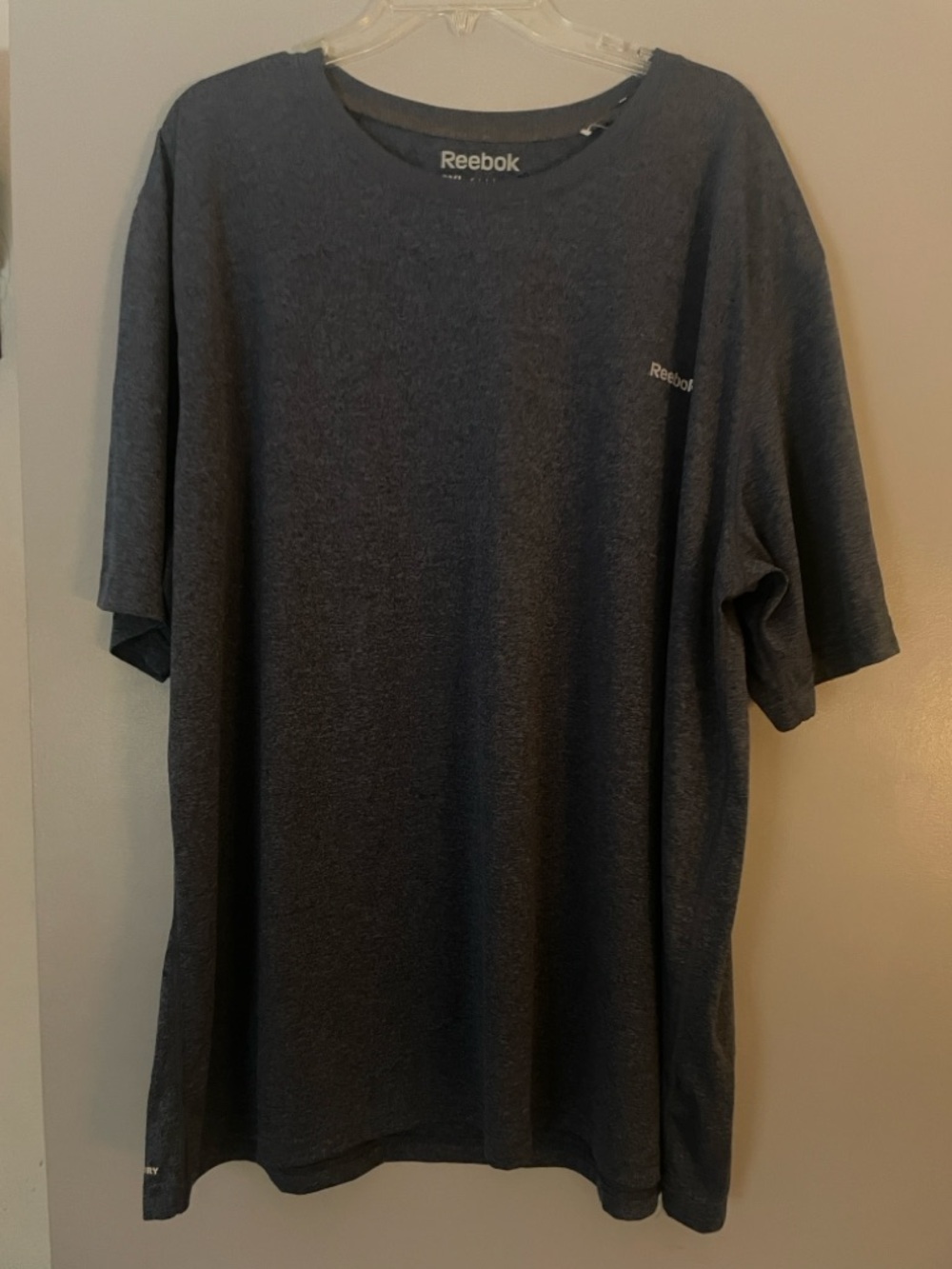 Reebok Men’s Short Sleeve Crew T-Shirt - Heather Dark Blue